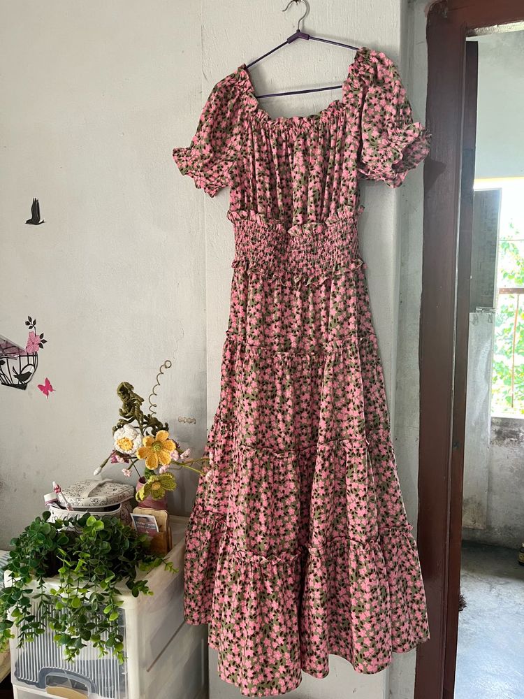 Chic Floral Print Maxi Dress