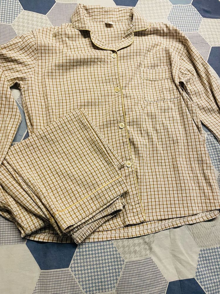 Cozy Plaid Pajama Set fits M to
