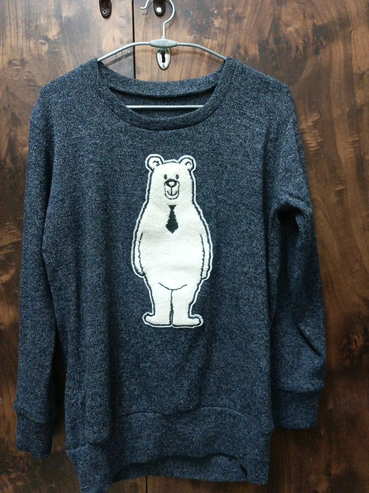 Bear Graphic Crewneck Sweatshirt