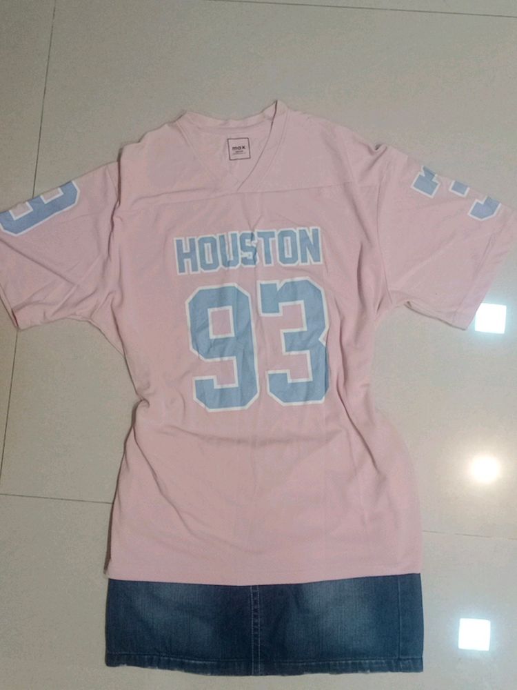 Max Oversized pink T-shirt