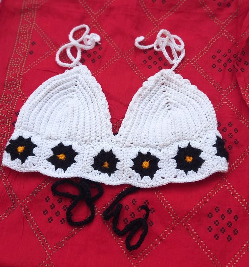 German Square   Bikini Crop Top