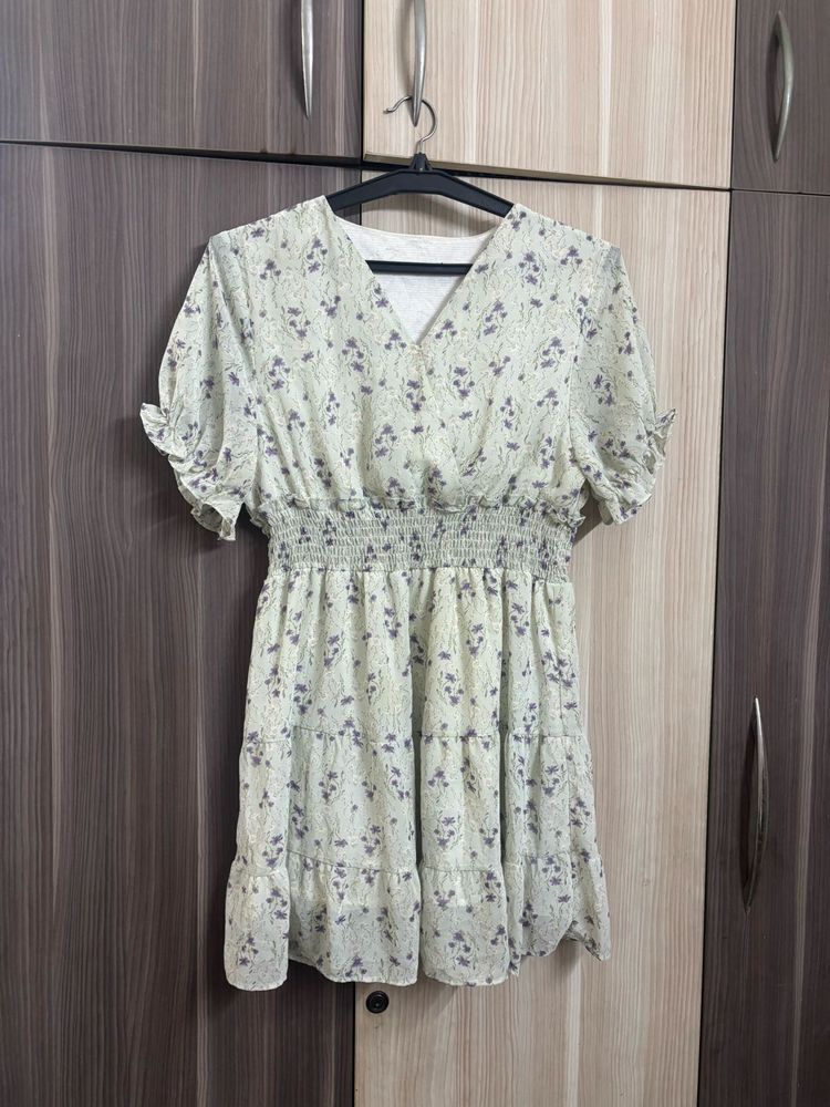 Light Floral Mini Dress