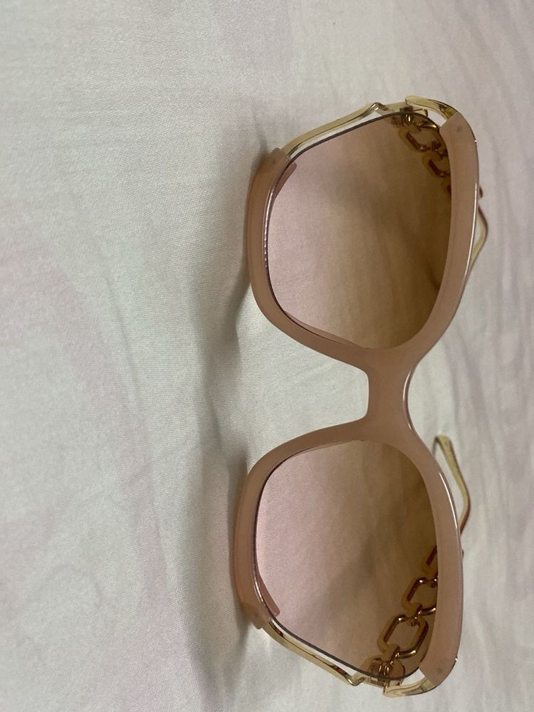 Chic Chain Detail Oversized Sunglasses