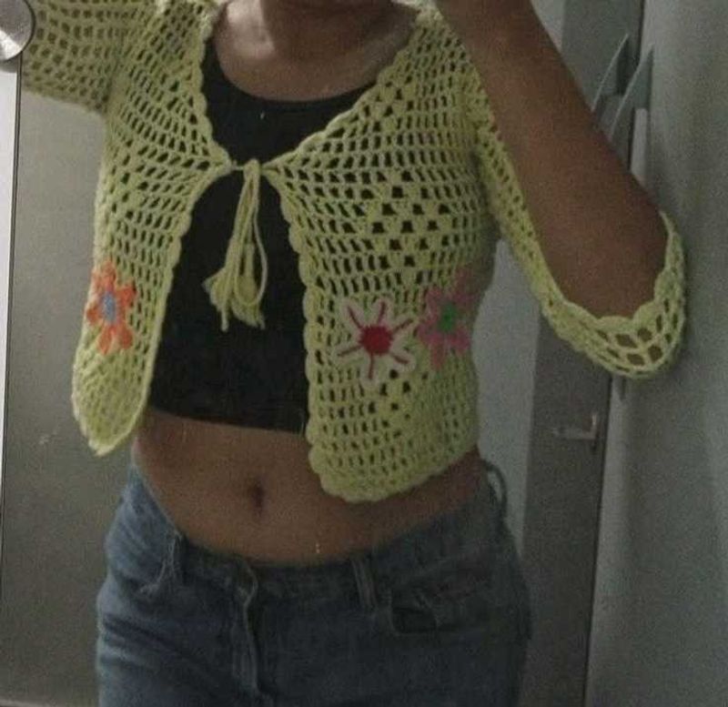 Cream Crochet Top
