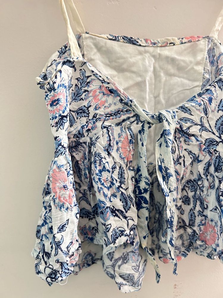 Pinteresty floral backless top