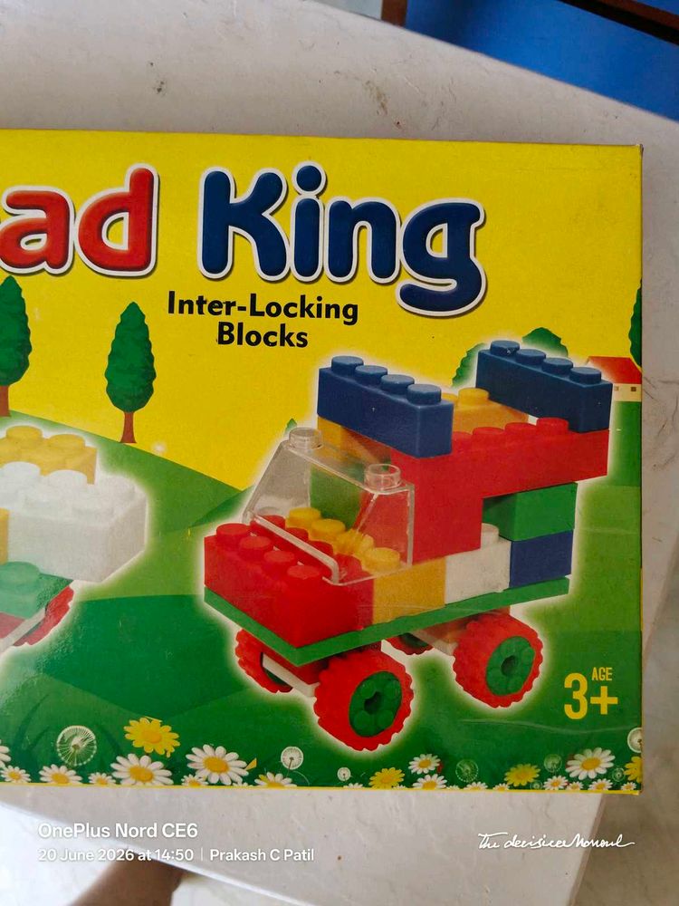 Head King Inter-Locking Blocks Toy - New