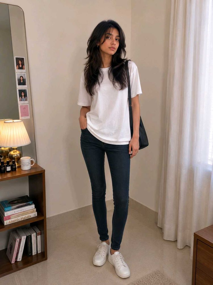 Classic Dark Wash Skinny Jeans
