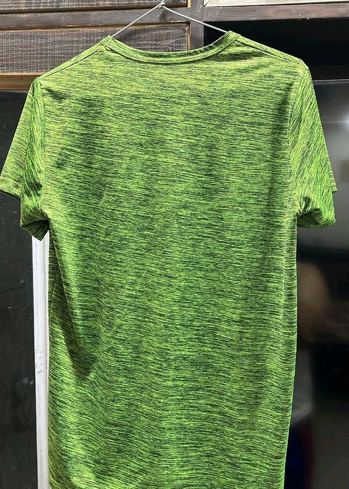 Vibrant Green Melange T-Shirt men's