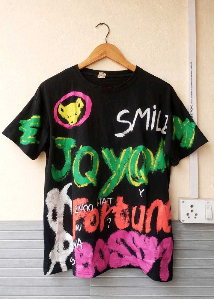 Vibrant Graffiti Print T-Shirt (Women)