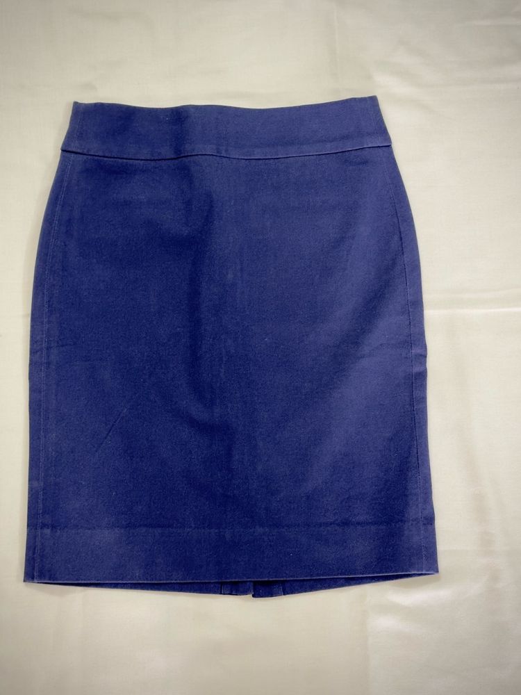 Classic Navy Blue Pencil Skirt