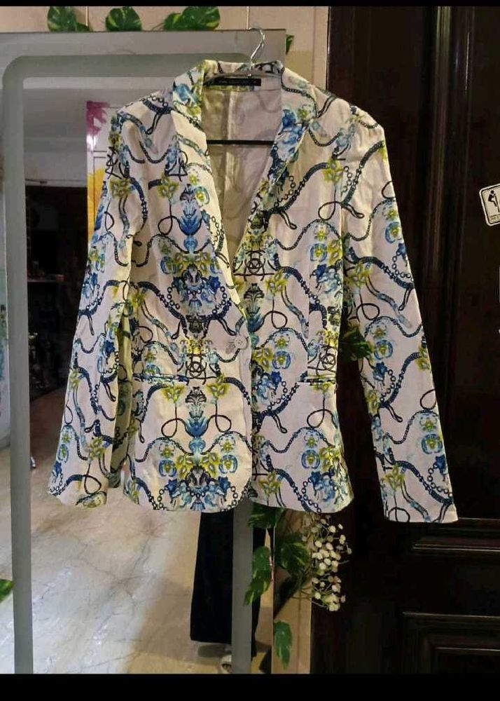 Patterned Women's Blazer