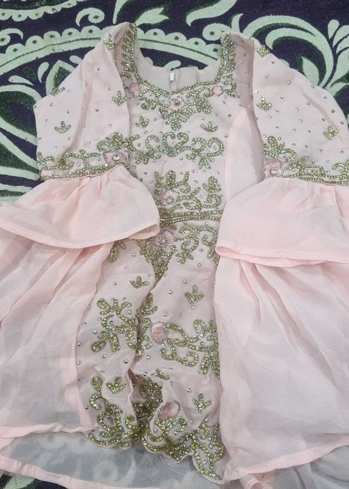 party wear girl's gharara kurta