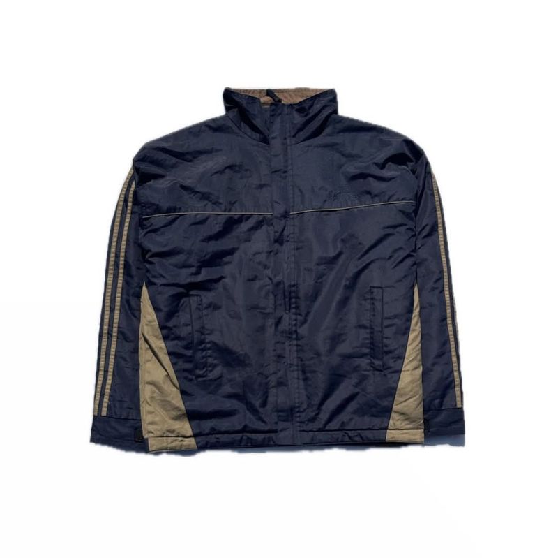 Men's Navy &amp; Tan Athletic Jacket