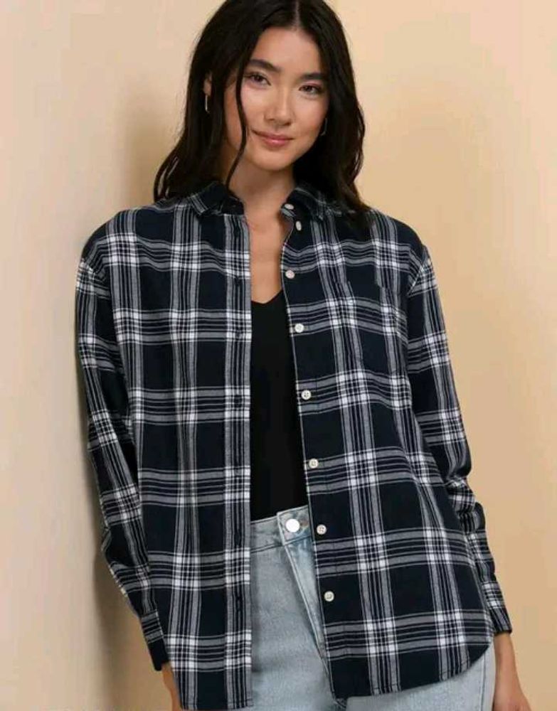 Classic Plaid Button-Up Shirt