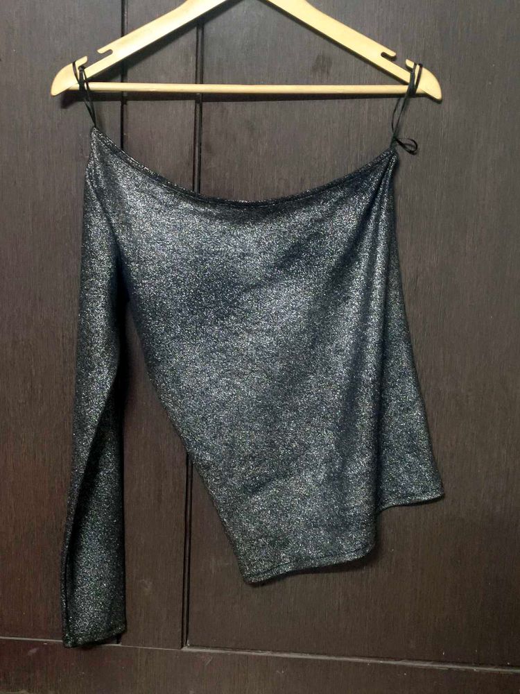 Silver Black 🖤 Top