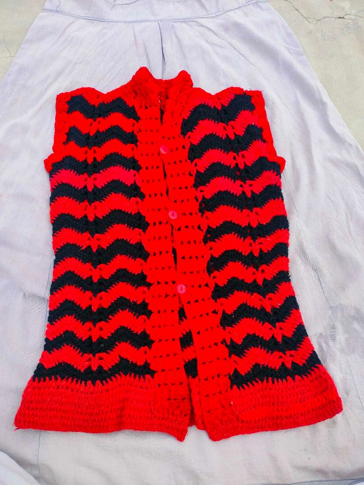 Beautiful Red Knitted Top