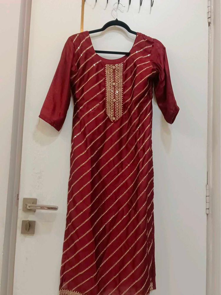 Maroon festive suit