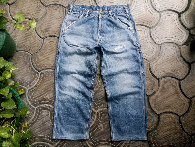 Carhartt Light Wash Distressed Denim Jeans