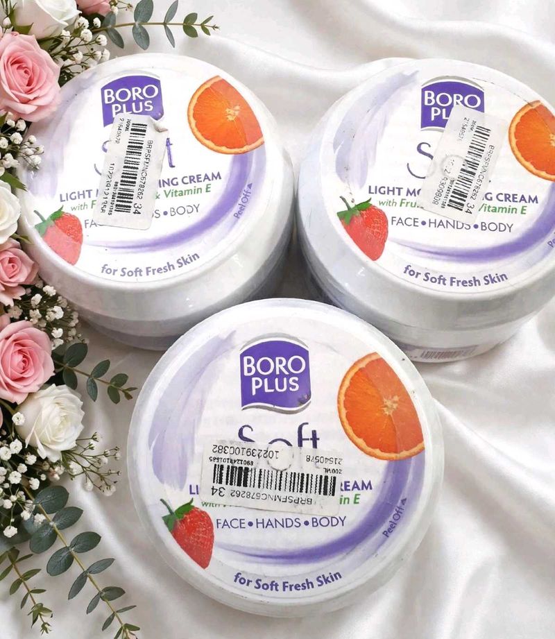 PACK OF 3 BoroPlus Soft Light Moisturising Cream|L