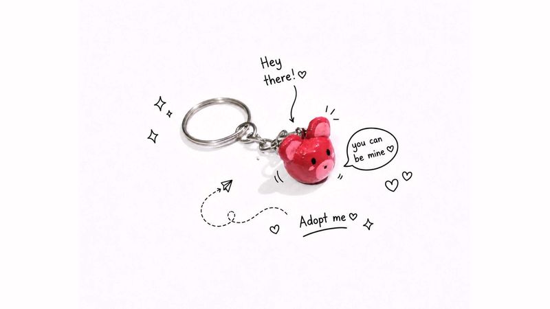 Cute Teddy Keychain🧸💗