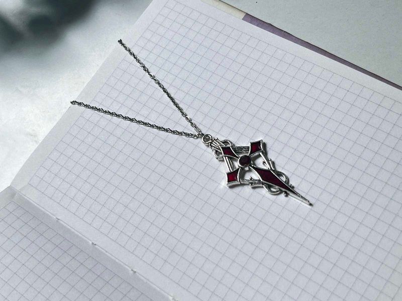 Gothic Cross Pendant Necklace
