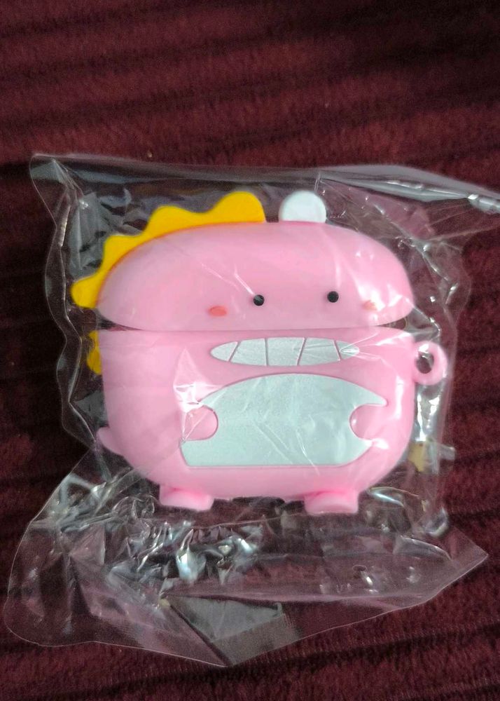 Pink Dinosaur silicon Pro &amp;Pro2 Airpod Case Cover