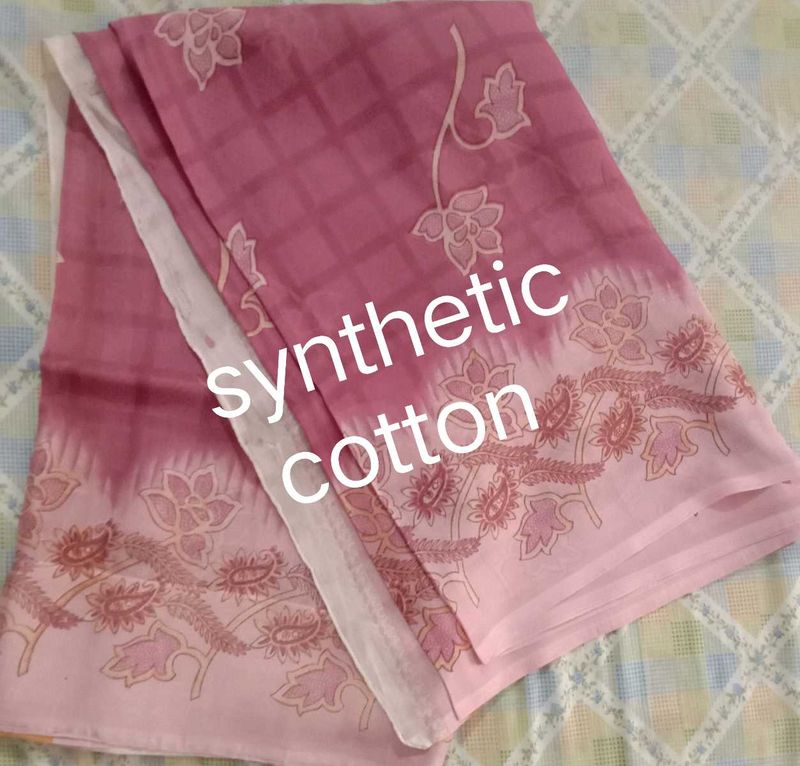 Beautiful Pink Printed Saree