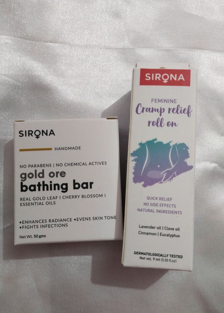 Sirona Period Cramp Roll On &amp; Bathing Bar