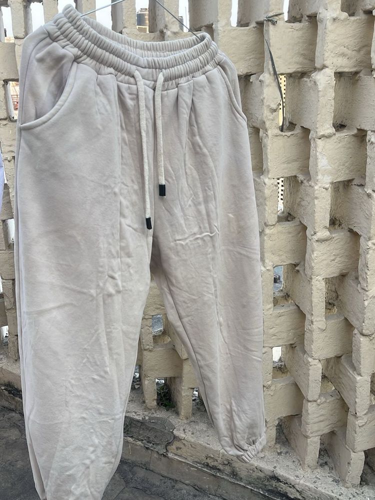 Comfortable Beige Sweatpants