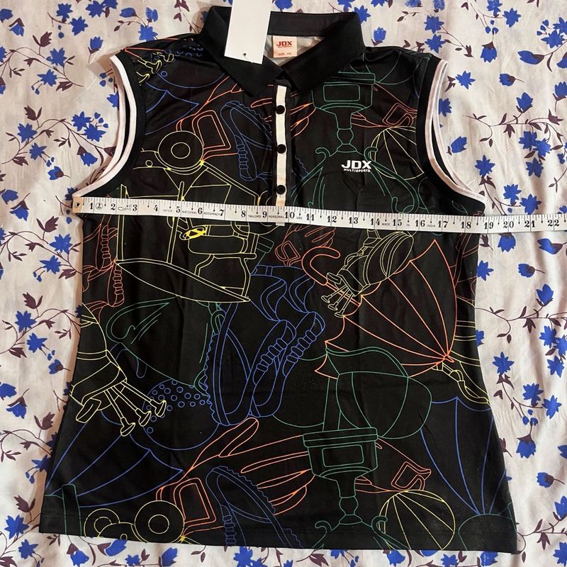 JDX Multisports Shirt Black With Funky Design