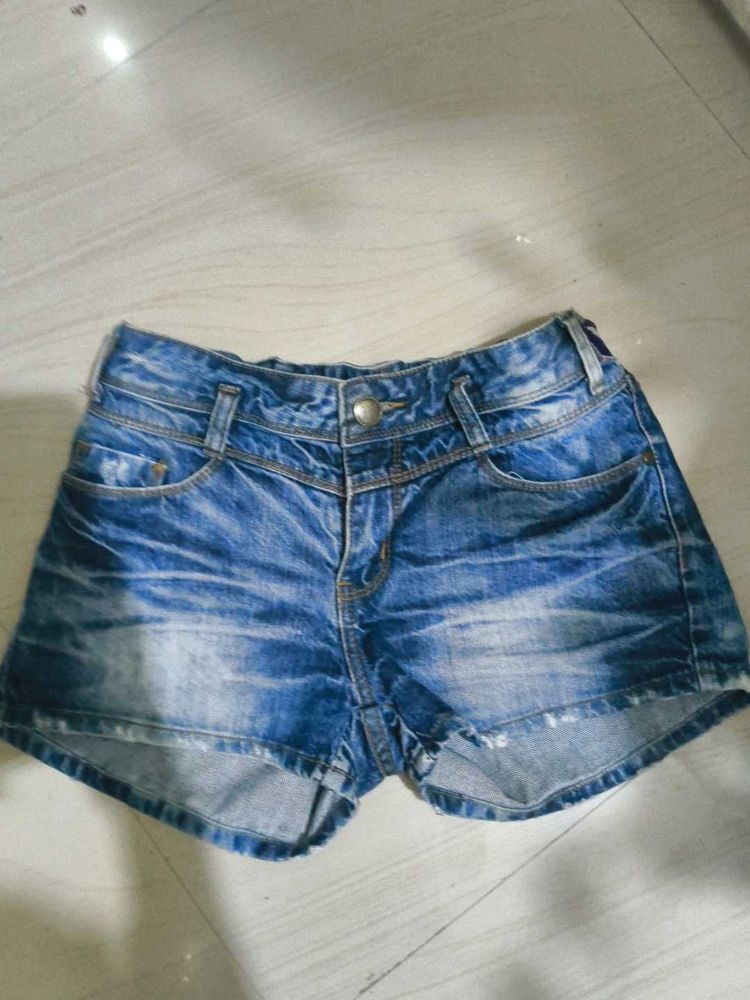 y2k Blue Denim Shorts+ freebie
