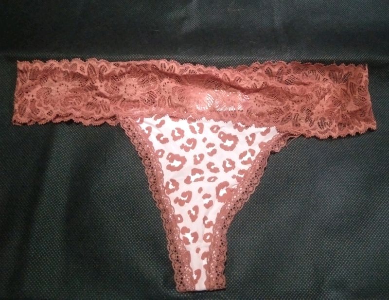 Leopard Lace Thong