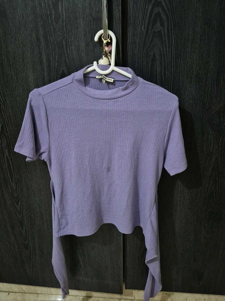 Lilac Tie Up Top