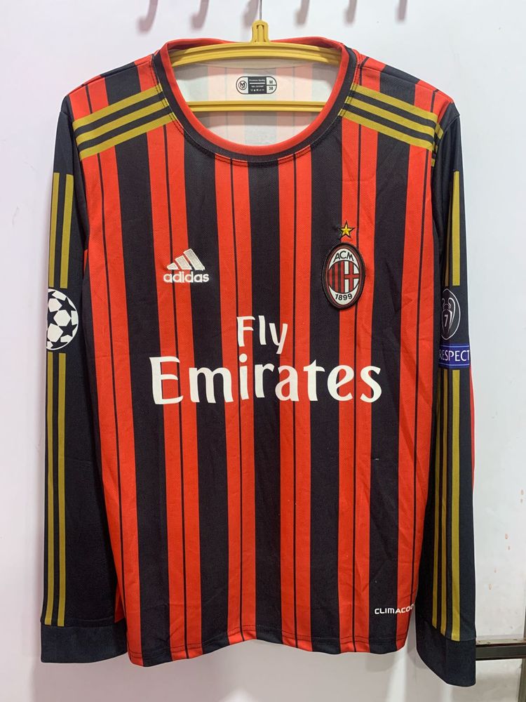 AC Milan Adidas Long Sleeve Jersey