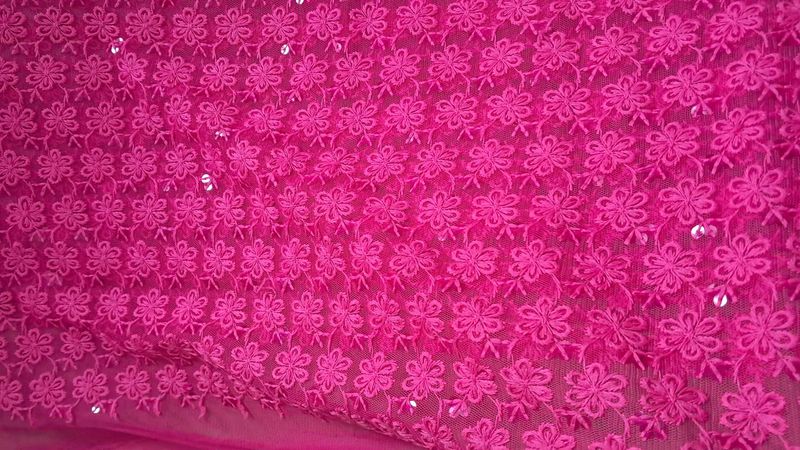 Embroidered Fabric with sequins