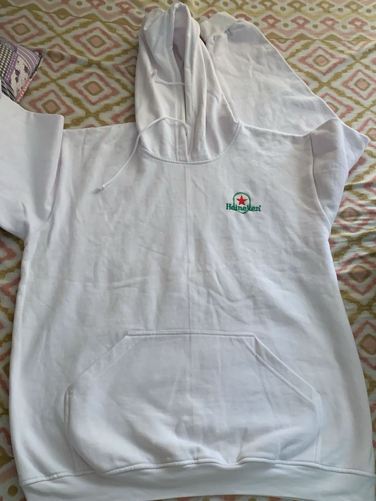 White Heineken Hoodie