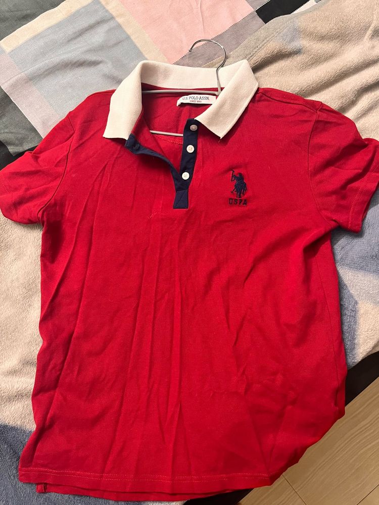 US POLO Red tshirt for womens