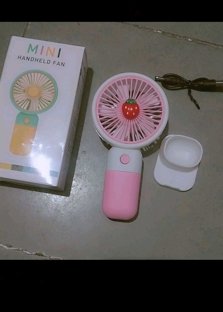 Mini Handheld Fan Buy Fastt🍓💜✨