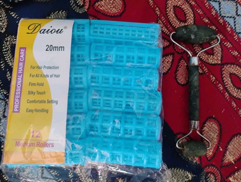 Combo Offer!!! Hair Roller+ Jade roller