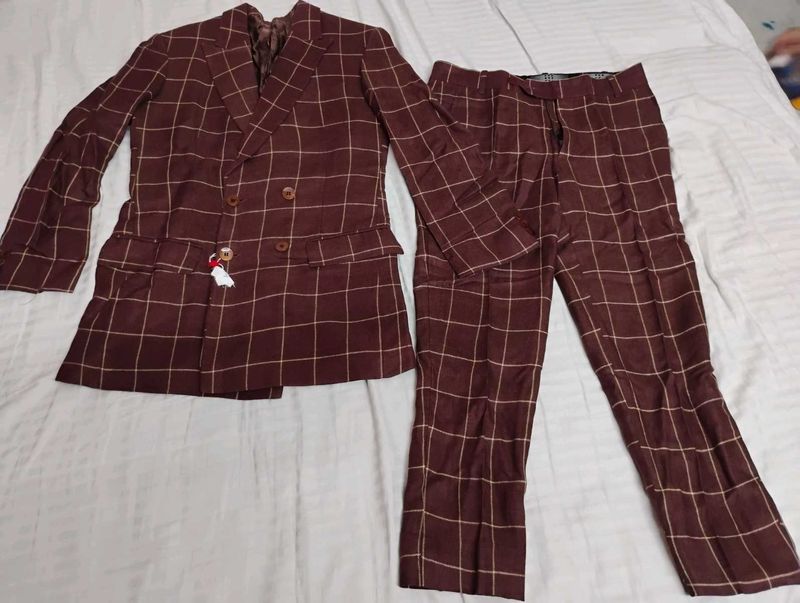 Men's Plaid Suit Set