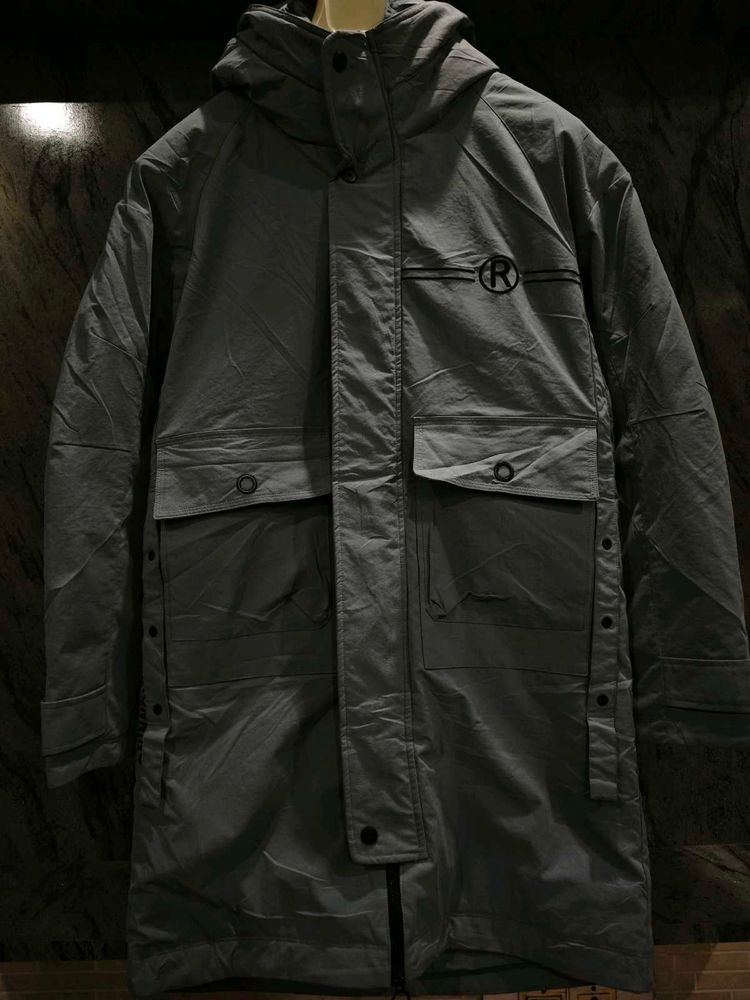 Men's Stylish Grey Winter Parka
