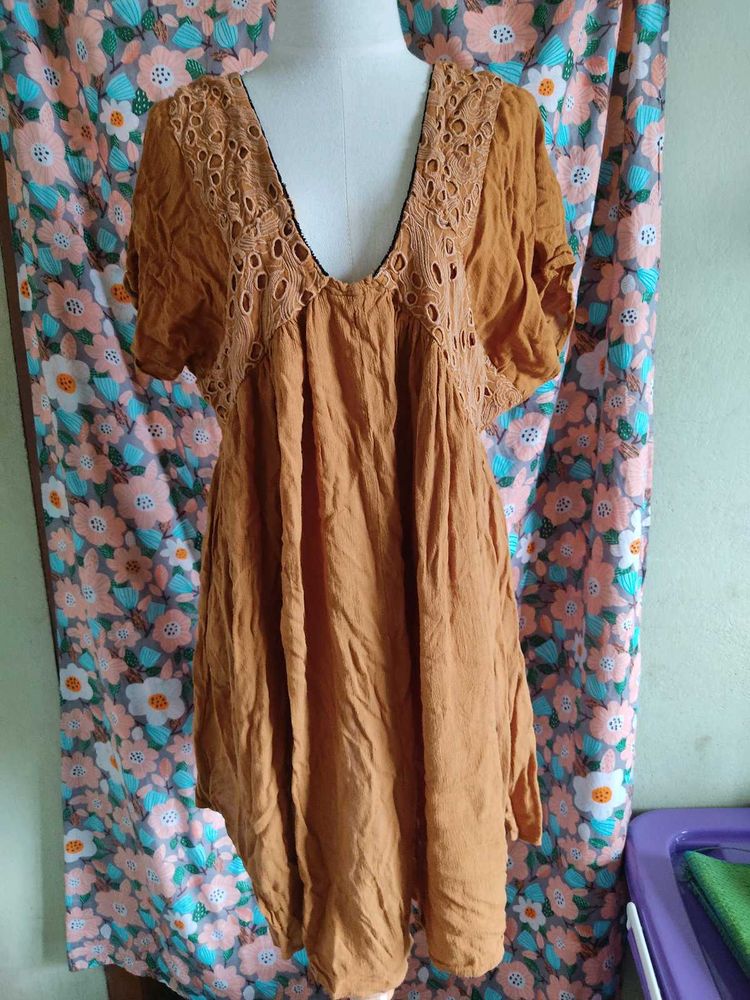 Boho Chic Embroidered Tunic Top