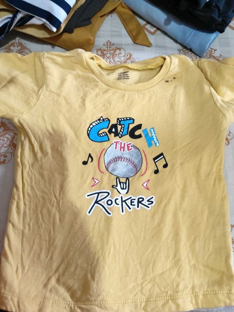 Yellow Graphic Print T-Shirt