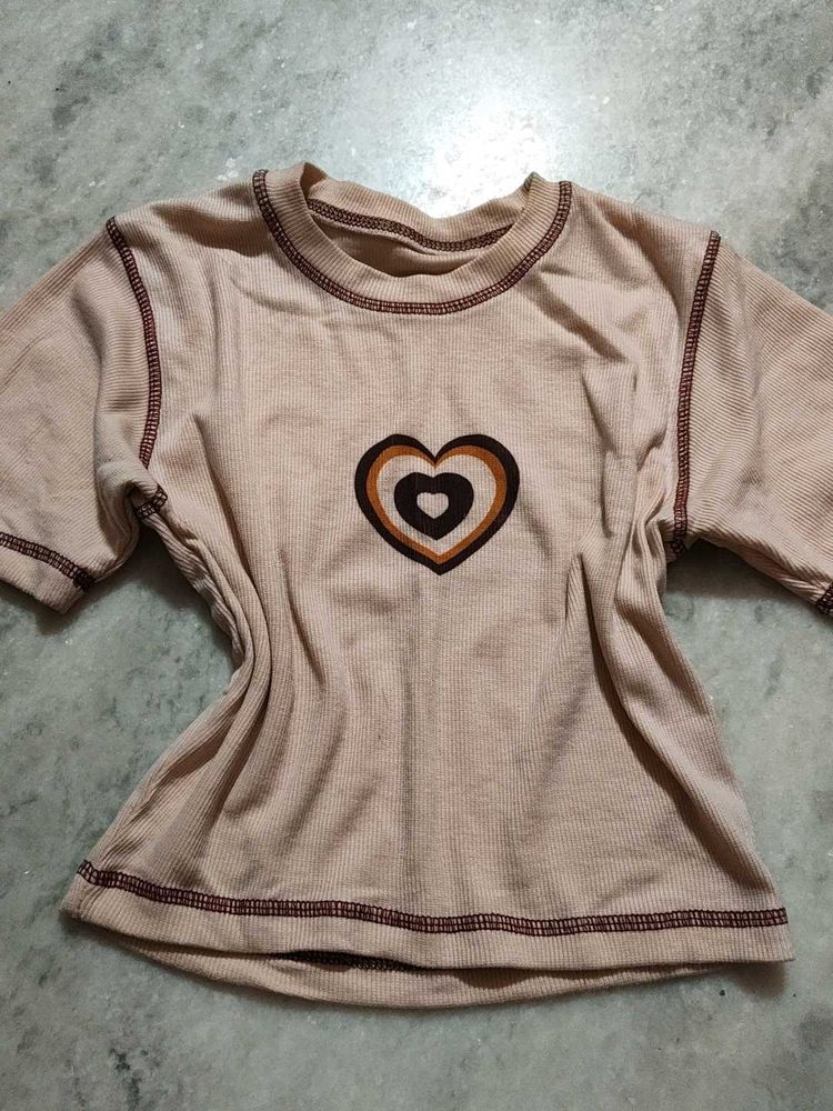 Cute Heart Graphic T-Shirt