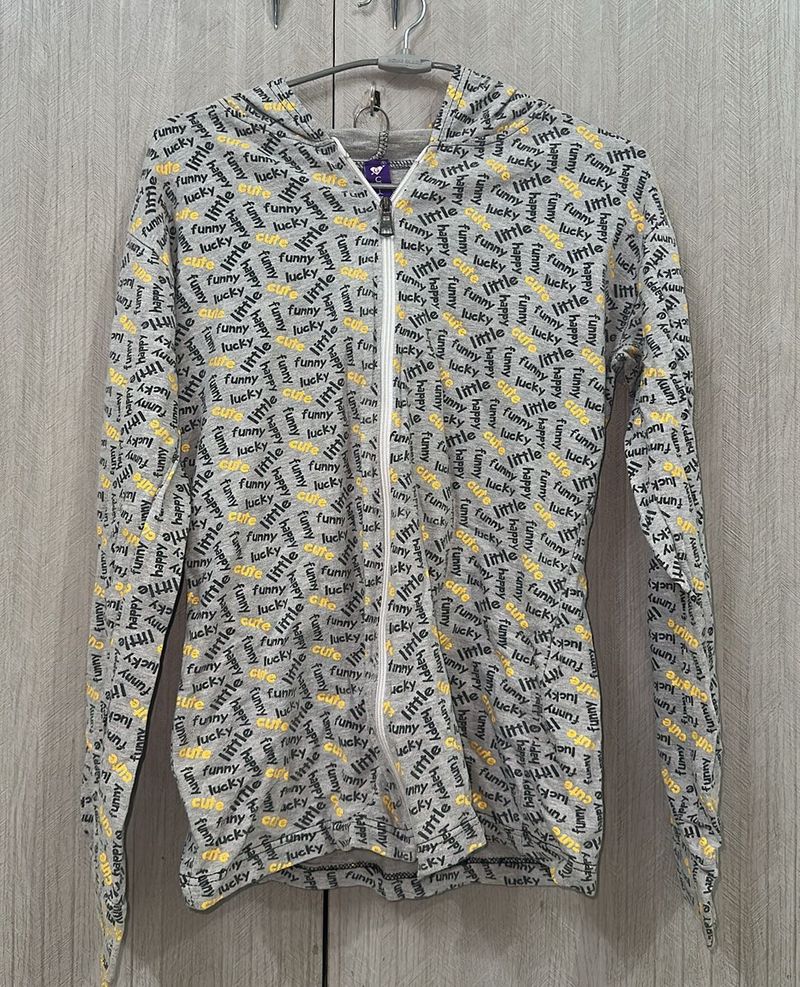 Printed Hoodie Jacket