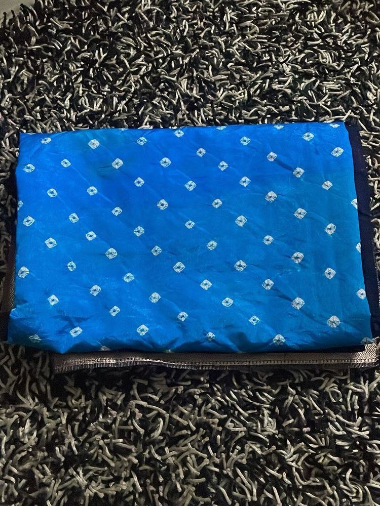 ‼️NEW‼️ Blue Bandhani Saree