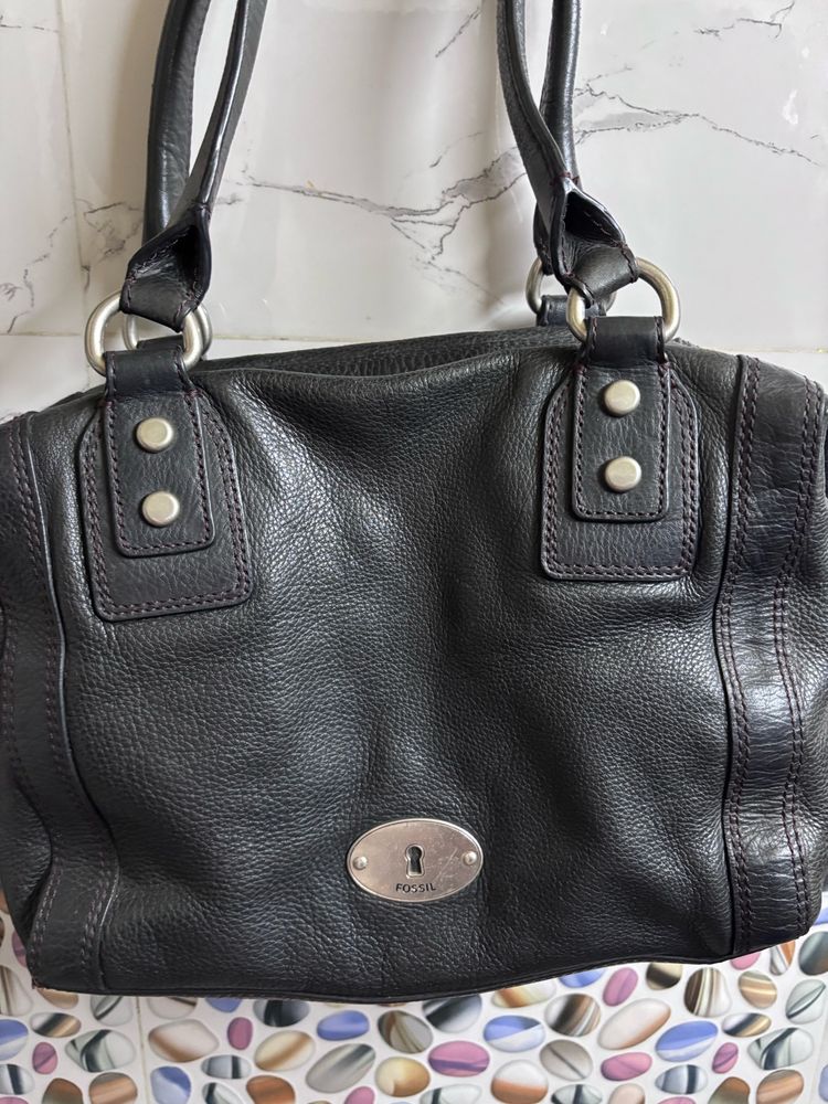 Original Leather Black Hand Bag