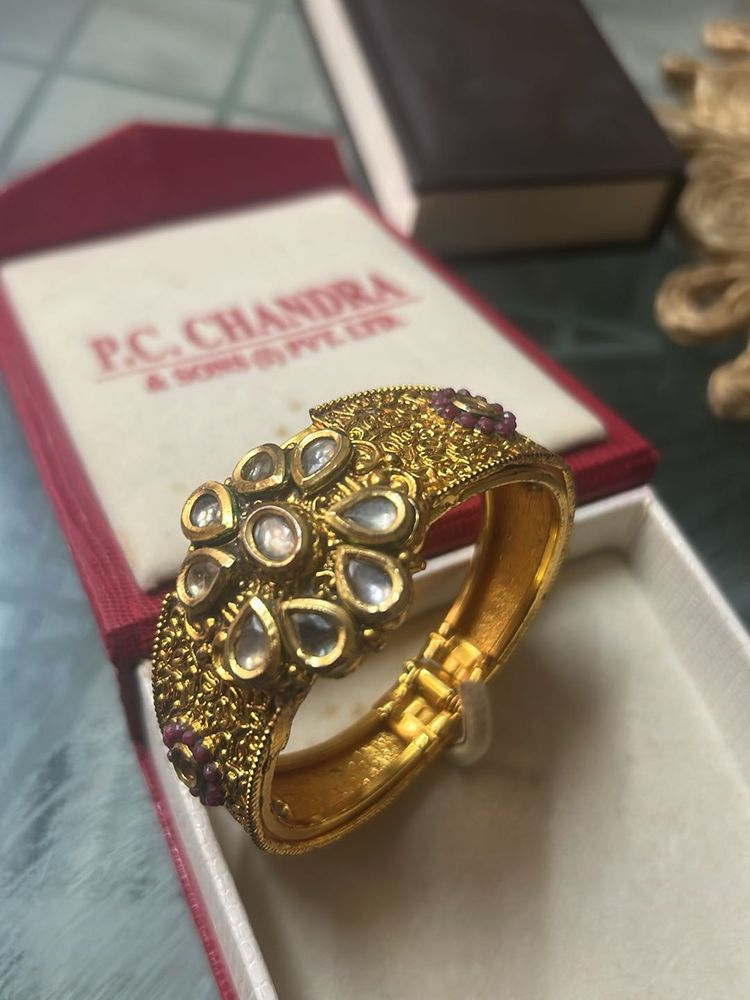 Exquisite Gold kda with Kundan Work