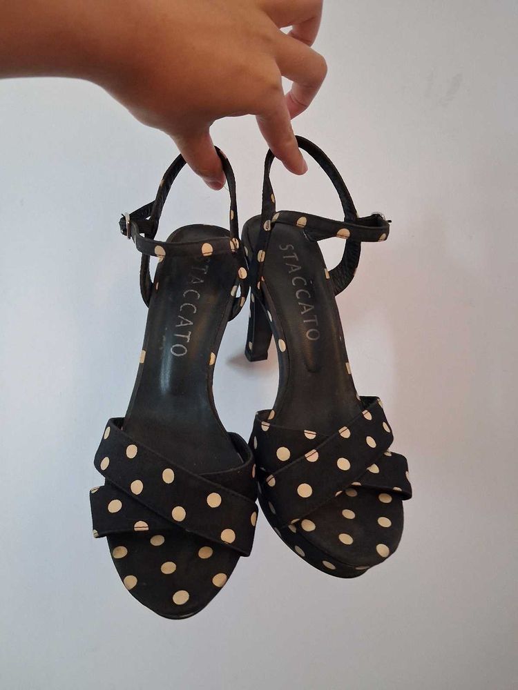 Staccato Polka Dot Heels