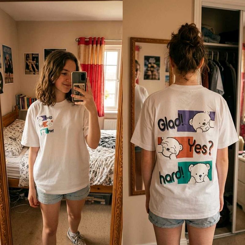 Cute Teddy Bear Graphic oversize t-shirt
